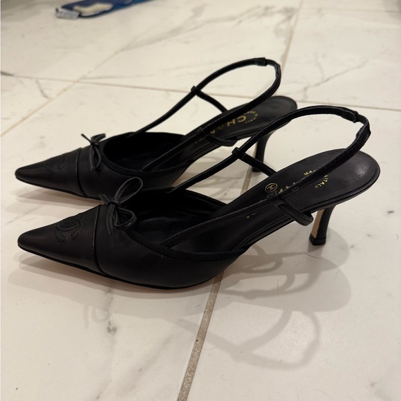 no brand Shoes - Black Slingback Heels